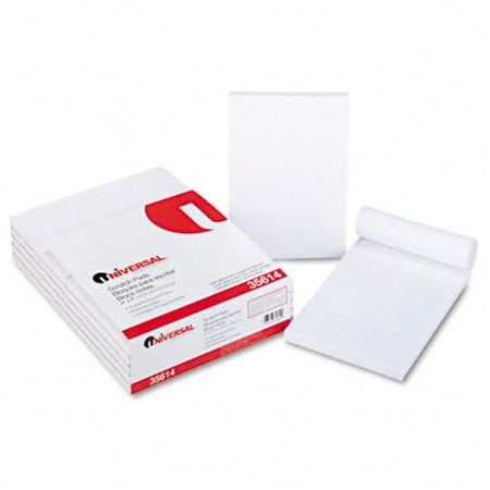 Universal Battery Universal  Scratch Pads  Unruled  4 x 6  White  100-Sheet Pads  12 pack UN33102